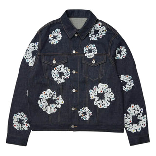 Denim Tears Type II All Over Wreath Black Jacket