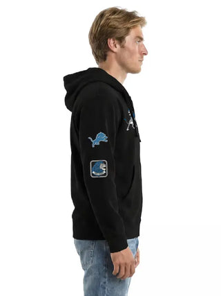 Detroit Lions Disney Champion Simba All Star full zip-up black Hoodie