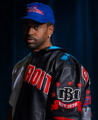 Detroit Pistons Pelle Pelle Leather Jacket