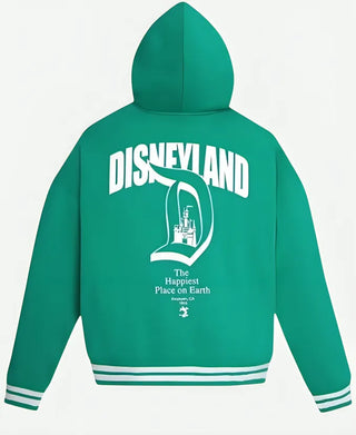 Disneyland Varsity Green Hoodie For Men & Women
