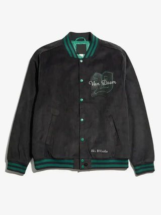 Doctor Doom Corduroy Black Varsity Jacket 
