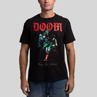 Doctor Doom Heavyweight Boxy Black Tee For Men & Women