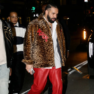 Drake 2026 Cheetah-Print Chrome Hearts Jacket