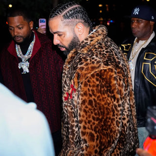 Drake NYC Cheetah-Print Chrome Hearts Jacket