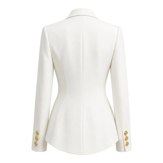 Dua Lipa Ivory White Couture Blazer for sale