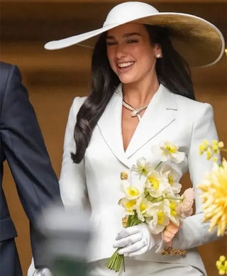 Dua Lipa Wedding White Blazer