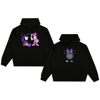 F1 Academy x Disney Minnie Mouse  Pullover Black Hoodie
