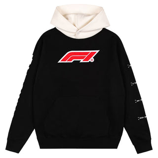 F1 All Hand Black Pullover Hoodie for Men & Women