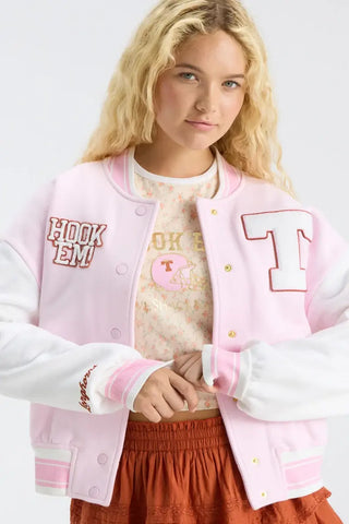 Fanatics x LoveShackFancy Texas Varisty Jacket