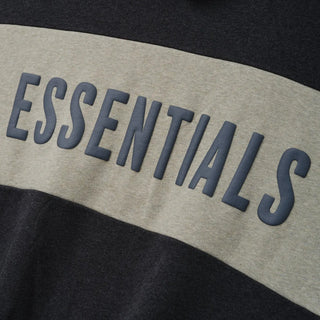 Fear Of God Cropped Relaxed Panelled Pullover Hoodie