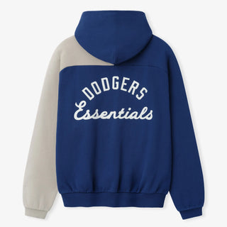 Fear of God x MLB LA Dodgers Half-Zip Raglan Blue Hoodie