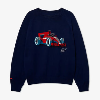 Formula 1 X Pompeii Racing Knit blue Sweater