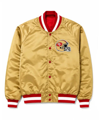 Forty Niners San Francisco 49ers Forty Bomber Gold Jacket