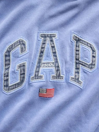 Gap Americana Logo Blue Hoodie