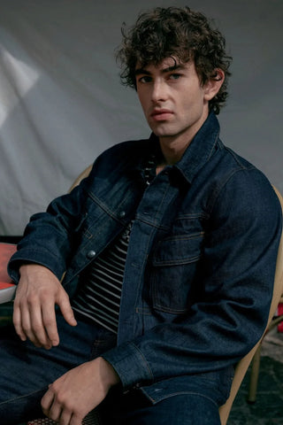 Gap x APC Blue Denim Japanese Jacket