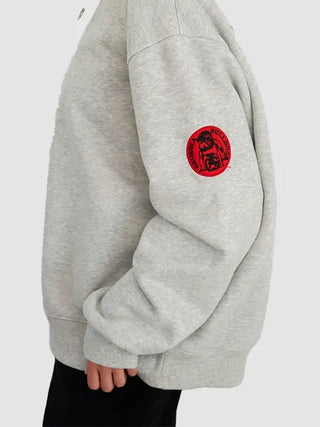 Georgia Parke x ’47 Graphic Mockneck Grey Sweatshirt For Men & Women