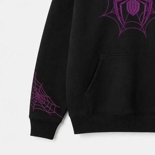 Gothic Spider Man  Fleece Black Hoodie