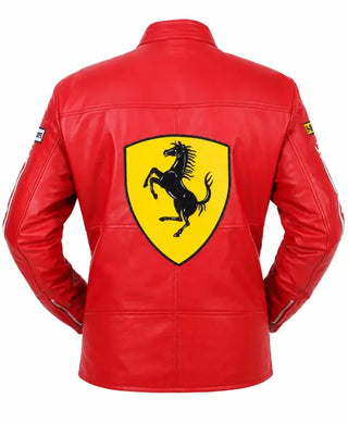 Grand Prix Wonho Red Ferrari Zipper Jacket For Men & Women