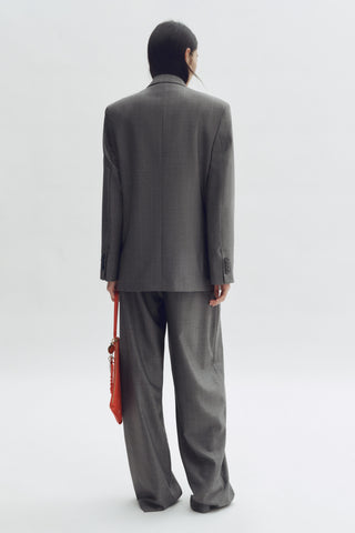 H&M Stella x  Mc Cartney Double-Breasted Grey Wool Blazer