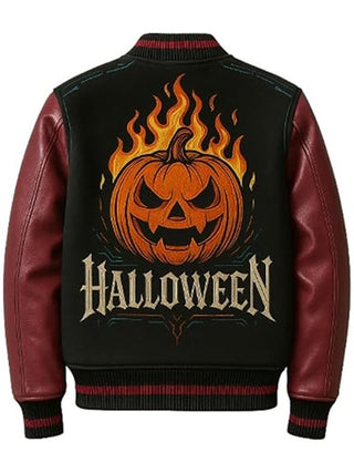 Halloween Wicked Pumpkin Varsity Jacket