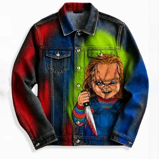 Halloween Chucky Denim Jacket