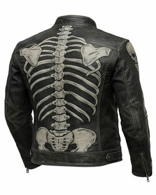 Halloween Distressed Skeleton Jacket