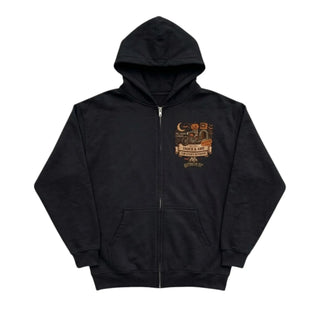 Halloween Fright Night Vintage Zip Hoodie
