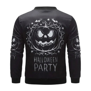 Halloween Party Black Bomber Black Jacket
