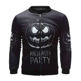 Halloween Party Black Bomber Jacket