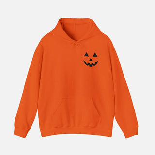 Halloween Pumpkin Smile Orange Hoodie For Men & Women
