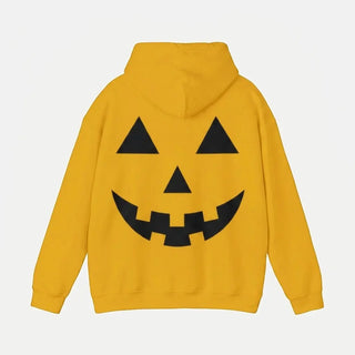 Halloween Pumpkin Smile Yellow Hoodie