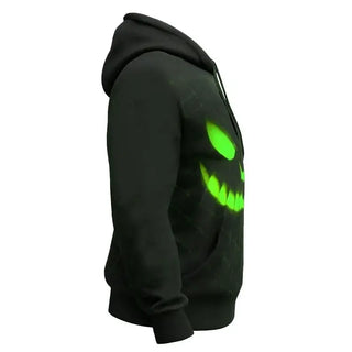 Halloween Spooky Pumpkin Black Hoodie For Men & Women