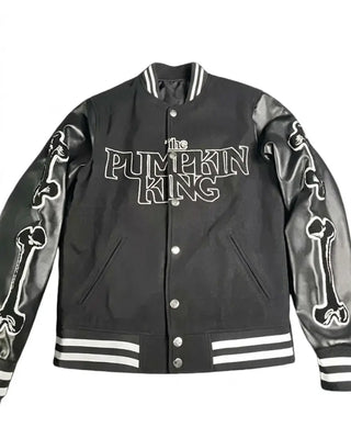 Halloween The Pumpkin King Black Bomber Jacket
