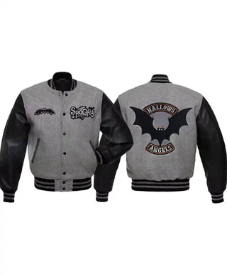 Hallows Angels Spooky Grey & Black  Jacket