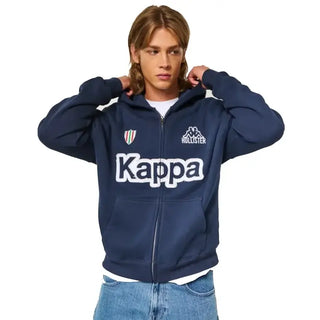 Hollister x Kappa Boxy Zip-Up Logo Graphic Hoodie