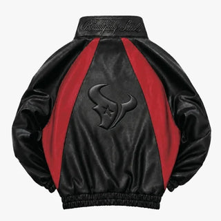 Houston Texans Kru Black Red Track Jacket