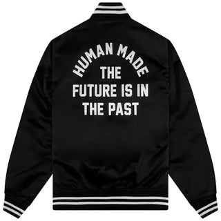 Human Made Nylon Stadium Black Jacket For Men & Women