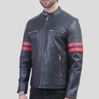 Bike Racer Jacket – Hunter in Black and Red