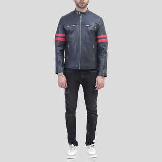 Stylish Racer Jacket – Hunter in Black and Red