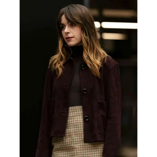 Industry S04 Kiernan Shipka Suede Jacket