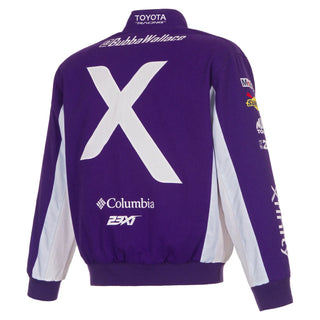 JH Design Bubba Wallace Purple Xfinity Twill Racing Purple Jacket