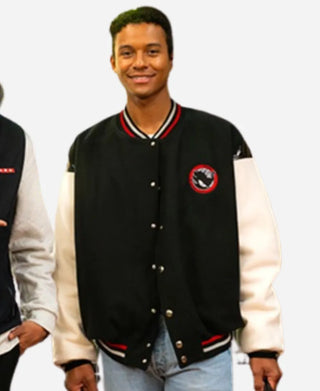 Jaafar Jackson Milano 2026 Italy Varsity Black Jacket