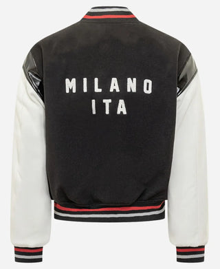 Jaafar Jackson Milano Italy Varsity 2026 Black Jacket