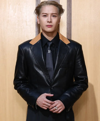 Jackson Wang Louis Vuitton SS27  Leather Jacket