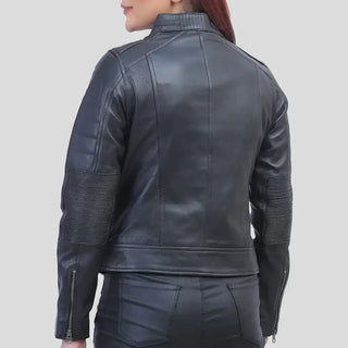 Leather Biker Jacket – Jane in Sleek Black Design