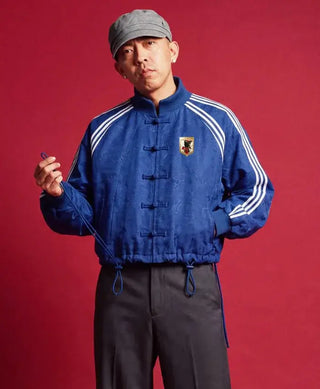 Japan Football x Bape Chinese  Blue Jacket