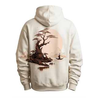 Japanese Bonsai Tree Landscape Art Hoodie