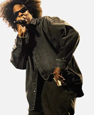 Jay-Z Roots 2026 Picnic Denim Black Buttone Jacket
