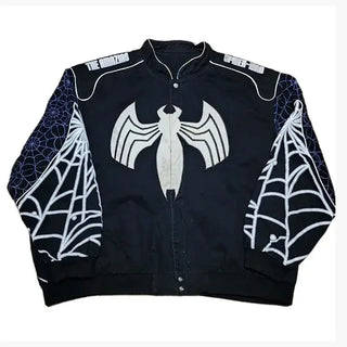 Jeff Hamilton Vintage Marvel Spider-Man Black Jacket