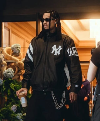 Jordan Clarkson NY Yankees Vintage Black Zip Jacket